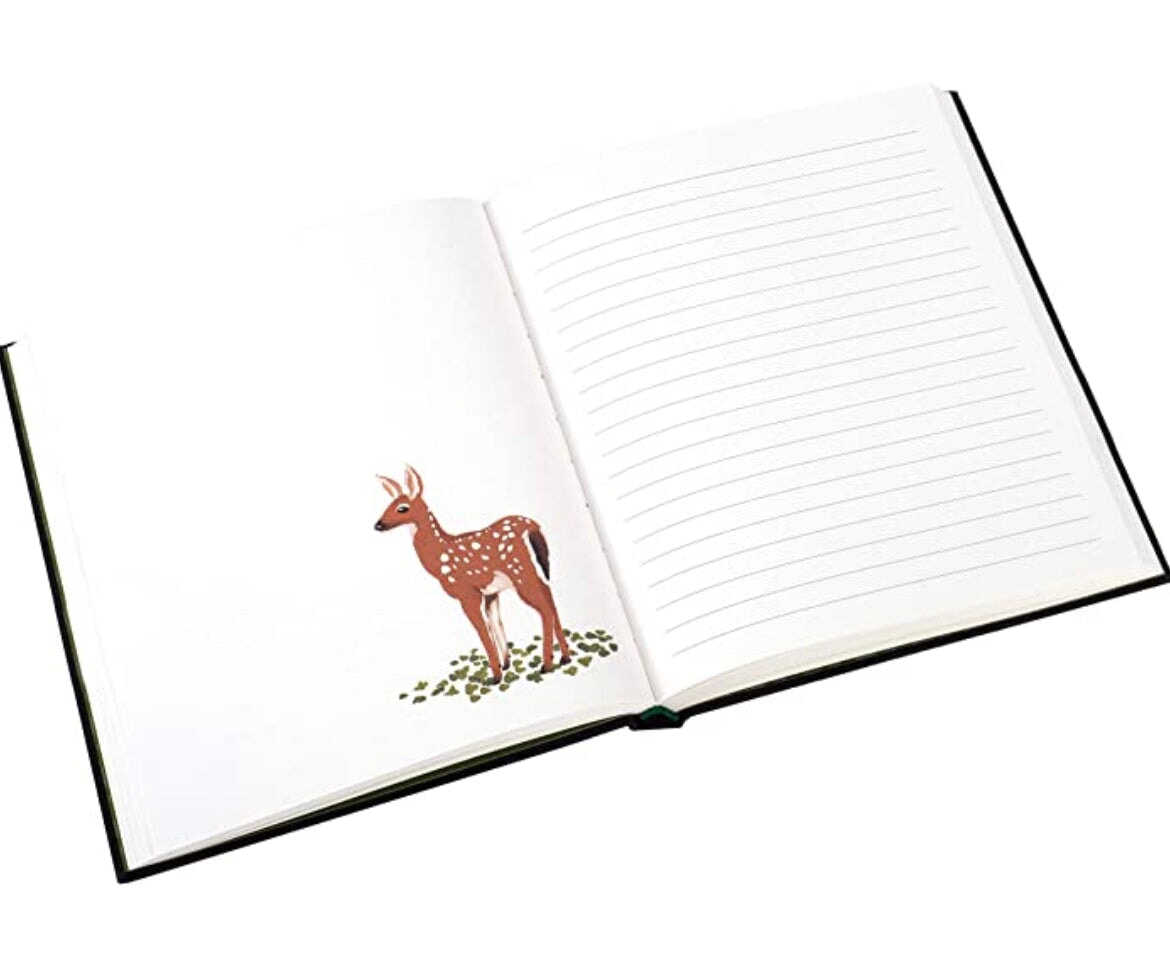 Woodland Cloth Journal, Lined w/ Illustrations - Alder & Alouette