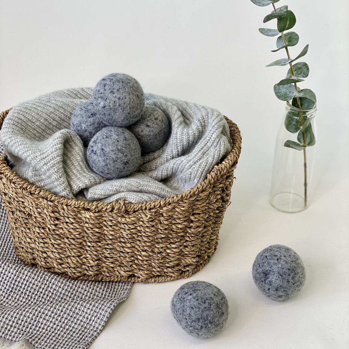 Dryer Balls, 100% Organic Wool  - Alder & Alouette