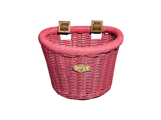 Pink Gull and Buoy Nantucket Bike Basket