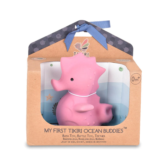 Tikiri Bath Toy Pink Seahorse - Alder & Alouette