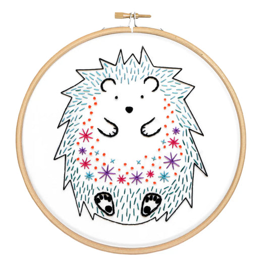 Beginner Embroidery Kit Hedgehog by Hawthorne Handmade - Alder & Alouette