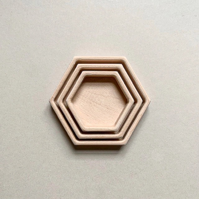 Hexagon Sorting Trays Set of 3 | Tinker Trays