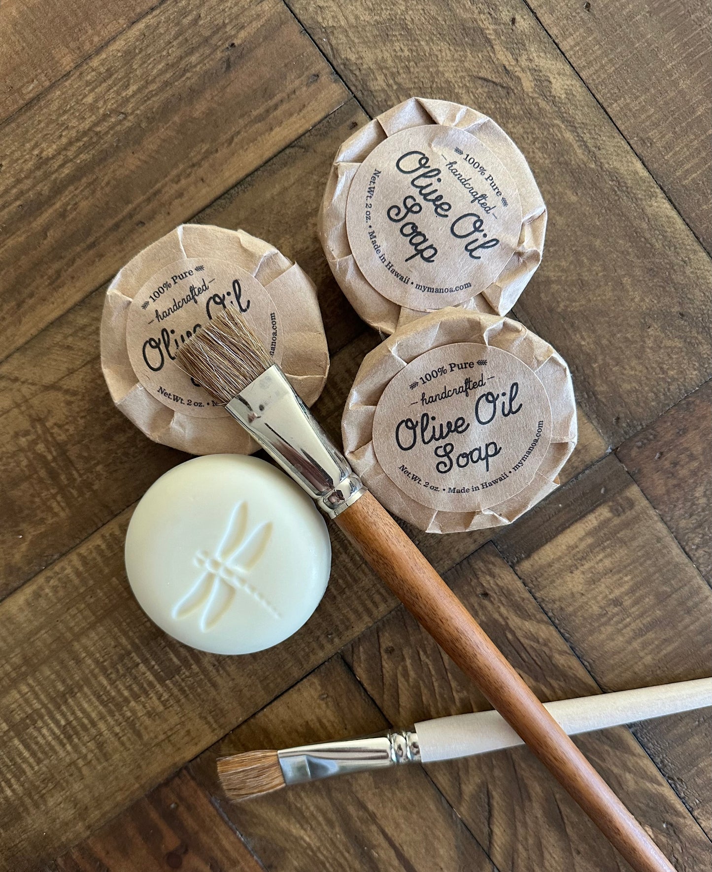 Pure Olive Oil Paintbrush & Felting Soap – Gentle on Wool, Bristles & Skin