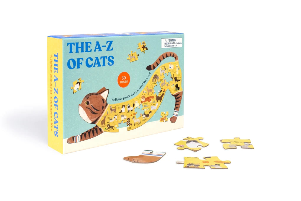 The A to Z of Cats, 58 Piece Cat Puzzle - Alder & Alouette