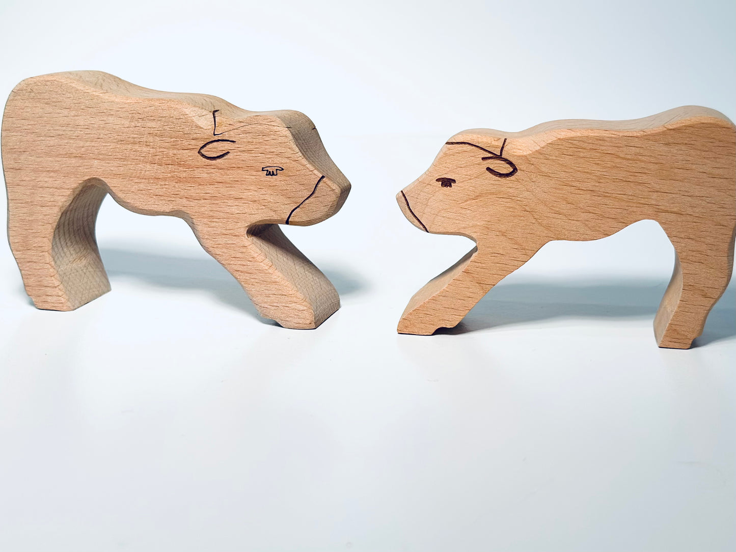 Wooden Animals - Bull, Cow or Calf