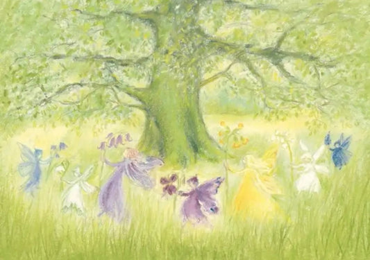 Marjan van Zeyl Postcards - Fairy Dance with Spring Flowers