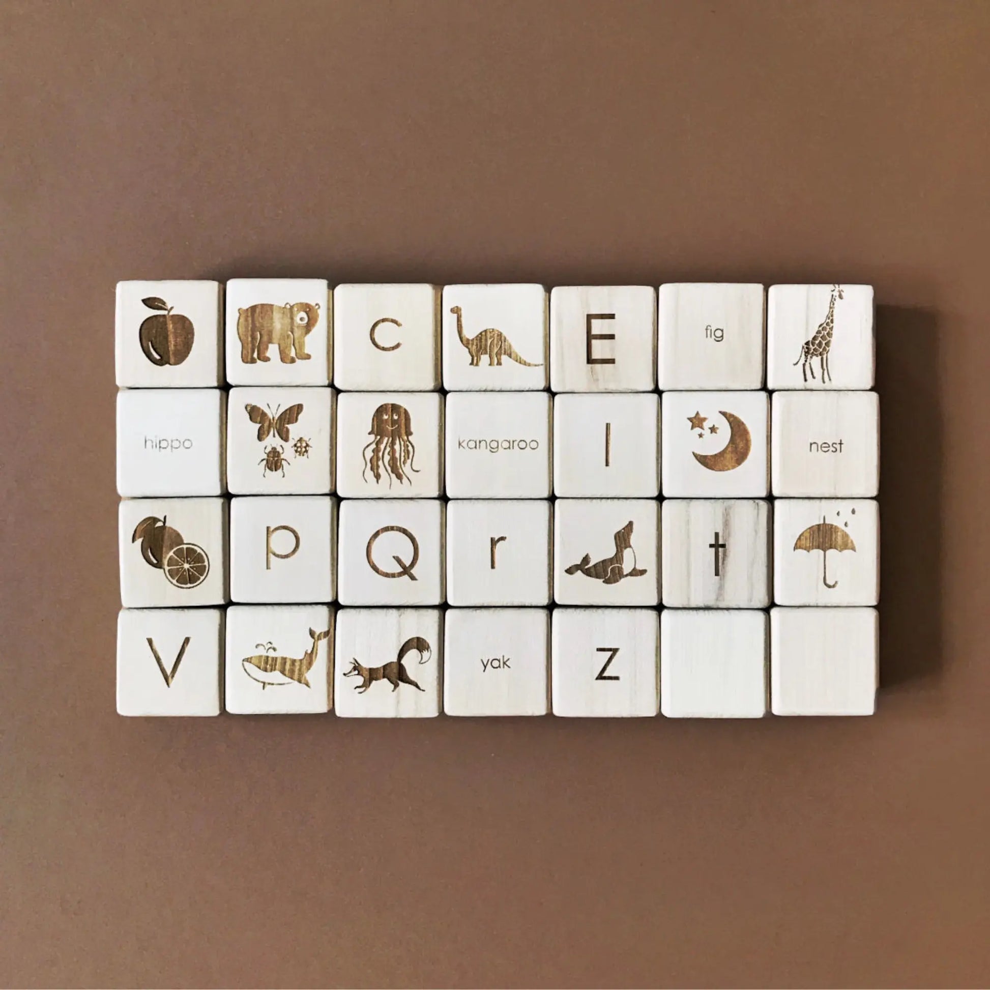 Wooden Alphabet Blocks by SABO - Alder & Alouette