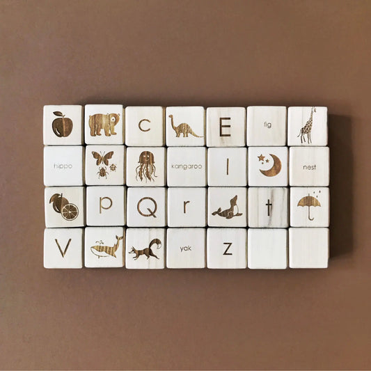 Wooden Alphabet Blocks by SABO - Alder & Alouette