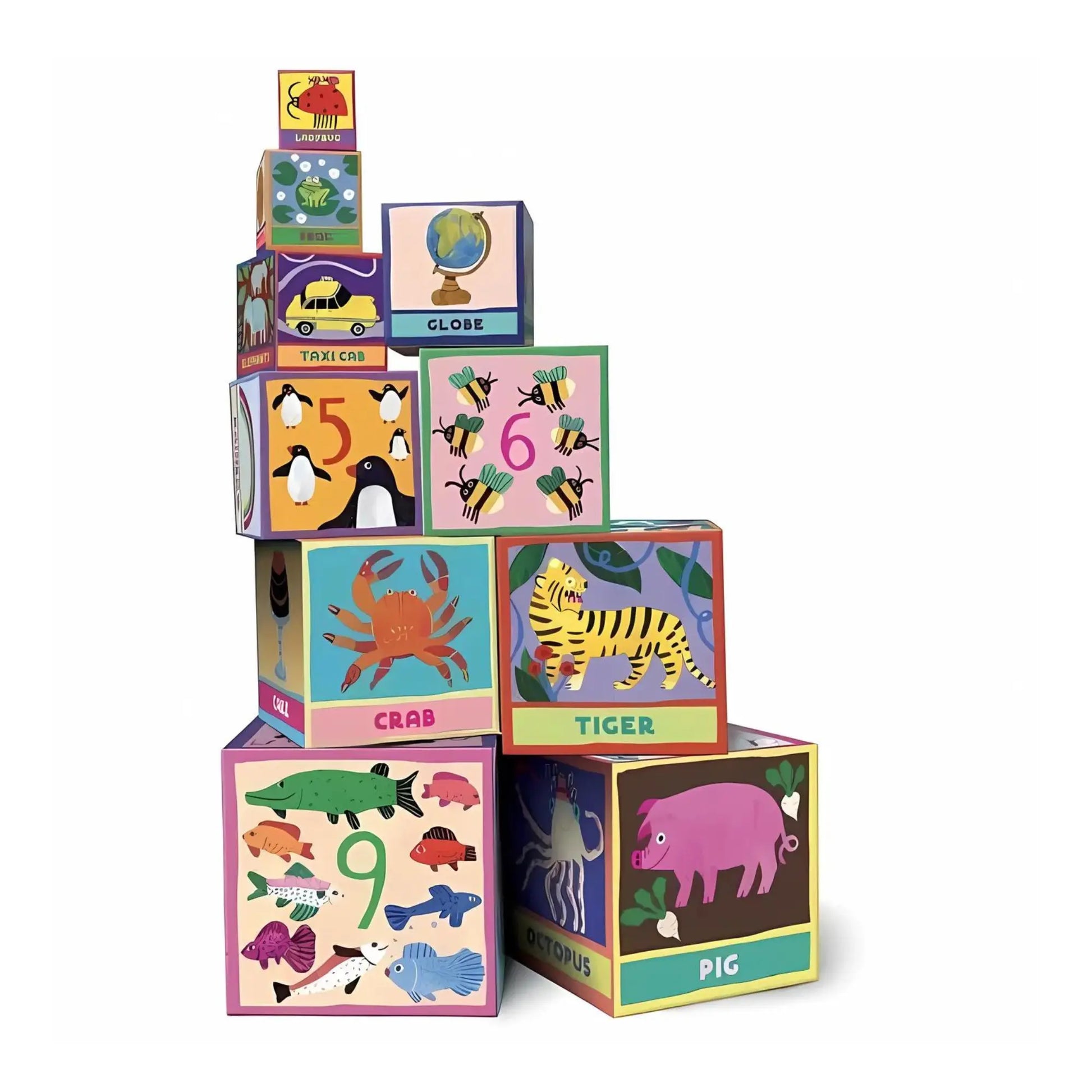 Nesting & Stacking Blocks by eeBoo, Tot Tower - Alder & Alouette