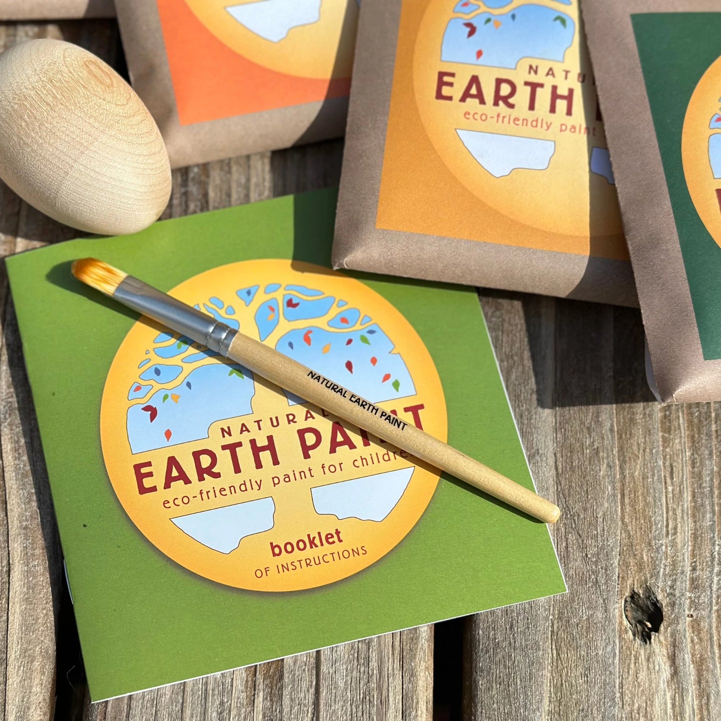 Vegan Paint Brushes for Kids – 3 Eco-Friendly Bamboo Brushes