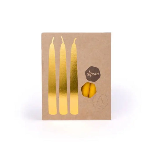 Beeswax Celebration Tapers in Gift Box