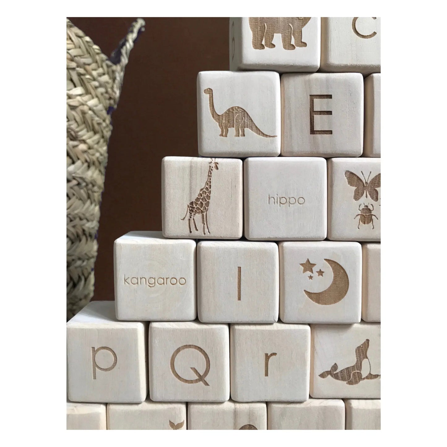 Wooden Alphabet Blocks by SABO - Alder & Alouette