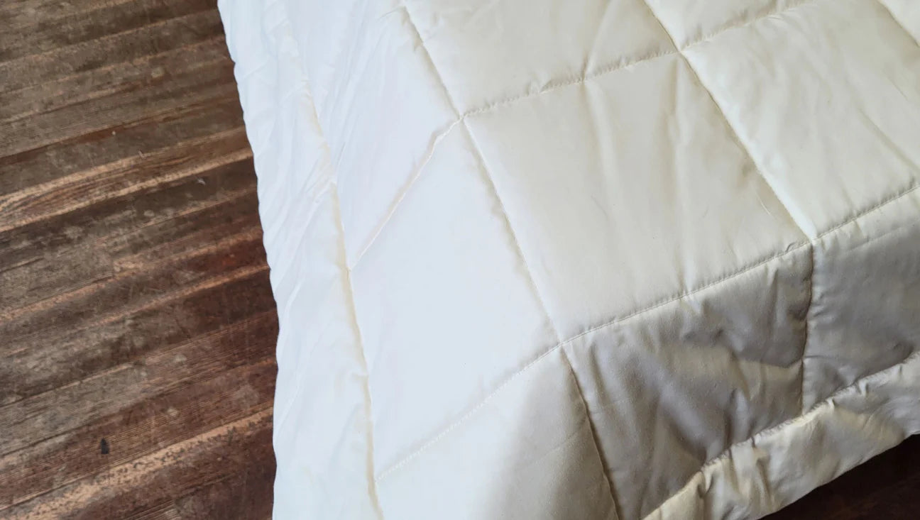 Organic Cotton Comforter, Quilted (Crib, Toddler, Twin, Full, Queen, King)