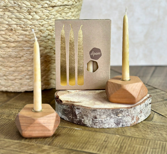 Dipam Beeswax Celebration Tapers - 20 count