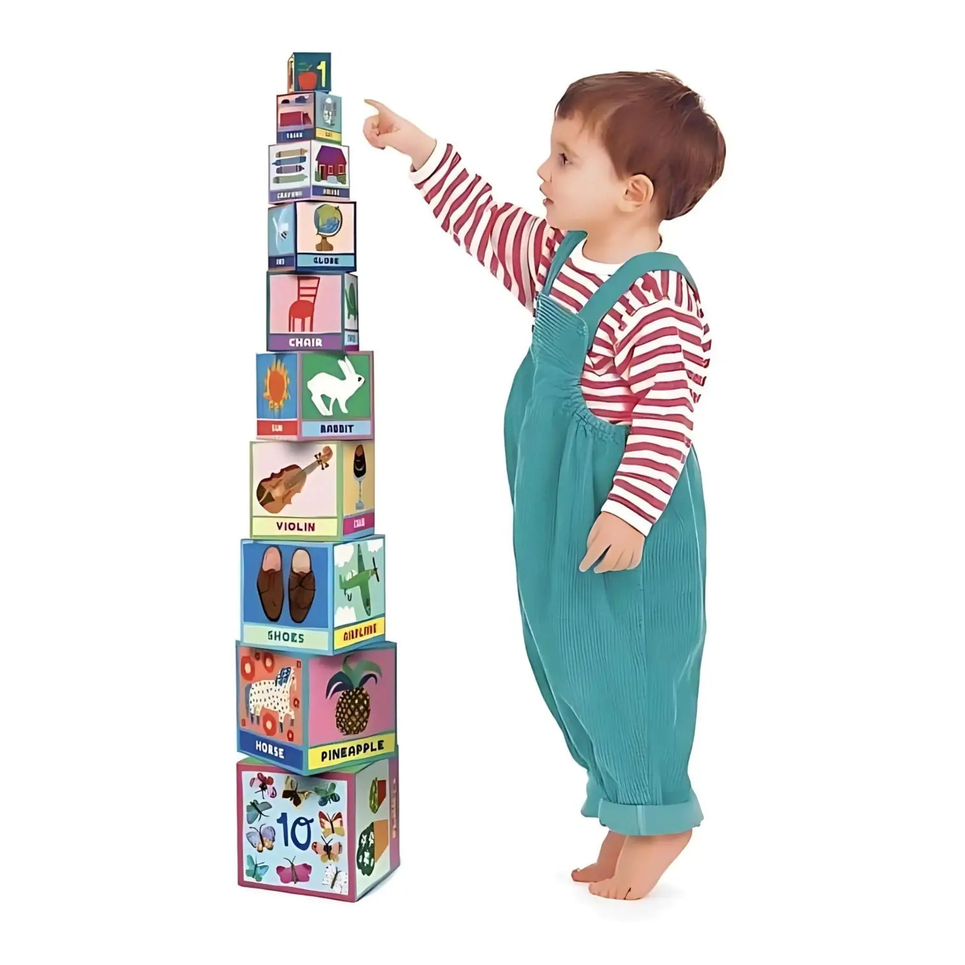 Nesting & Stacking Blocks by eeBoo, Tot Tower - Alder & Alouette