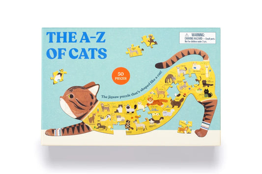 The A to Z of Cats, 58 Piece Cat Puzzle - Alder & Alouette