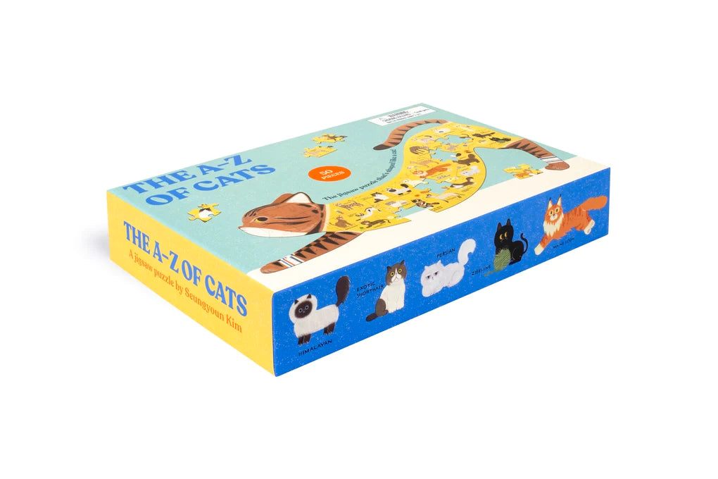 The A to Z of Cats, 58 Piece Cat Puzzle - Alder & Alouette