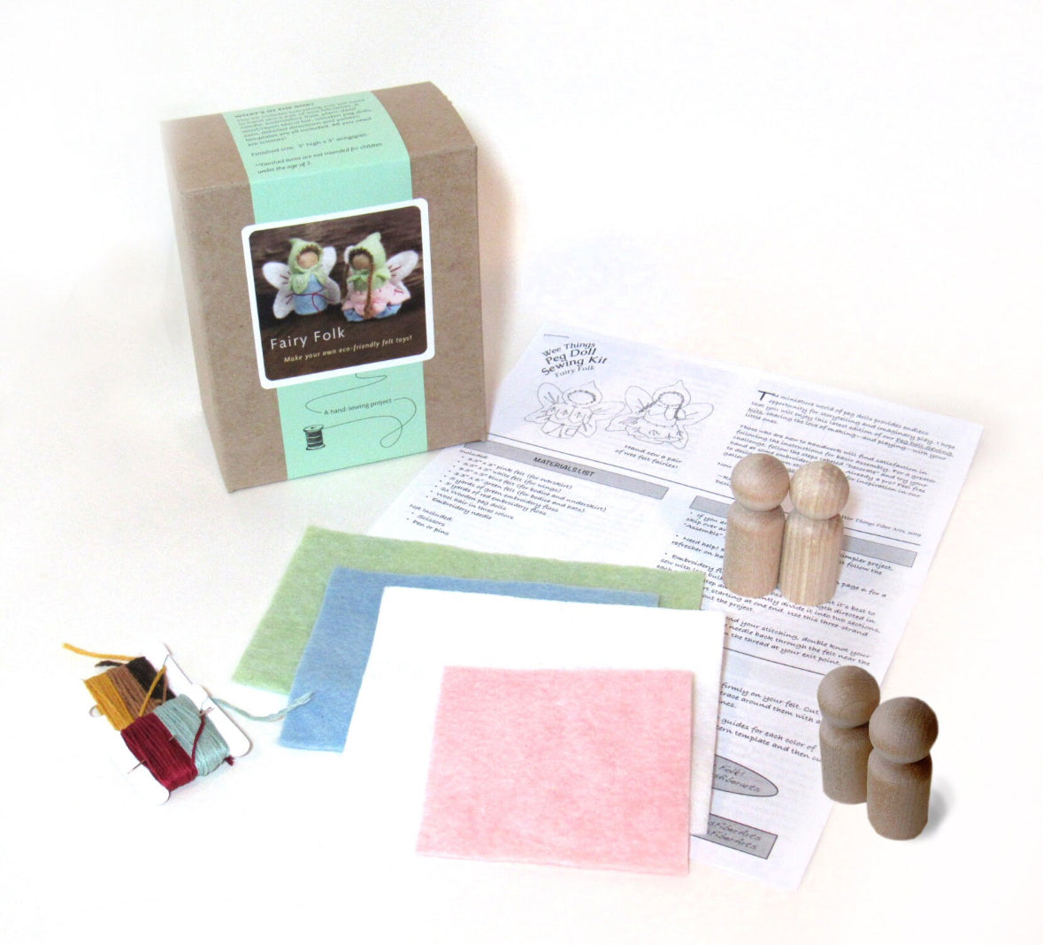 Waldorf Inspired Fairy Folk DIY Craft Kit - Alder & Alouette