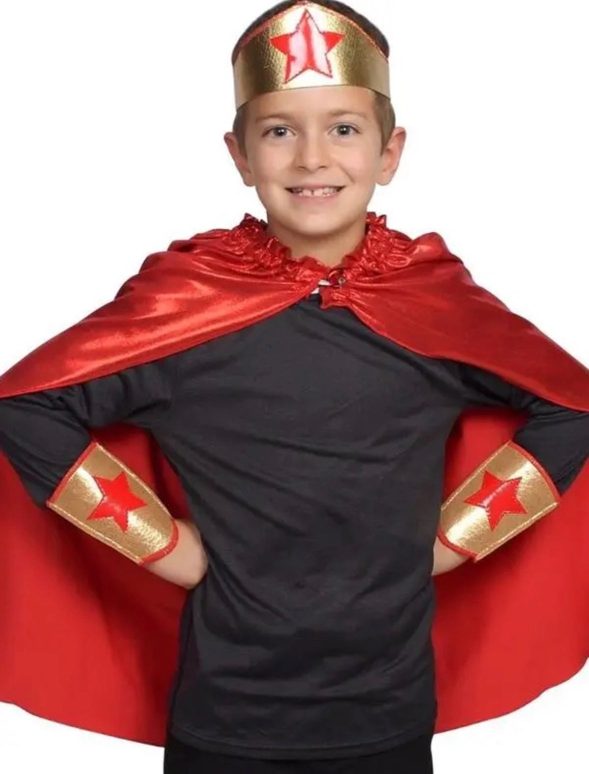 Red Super Hero Cape for Adventures, Boys & Girls - Alder & Alouette