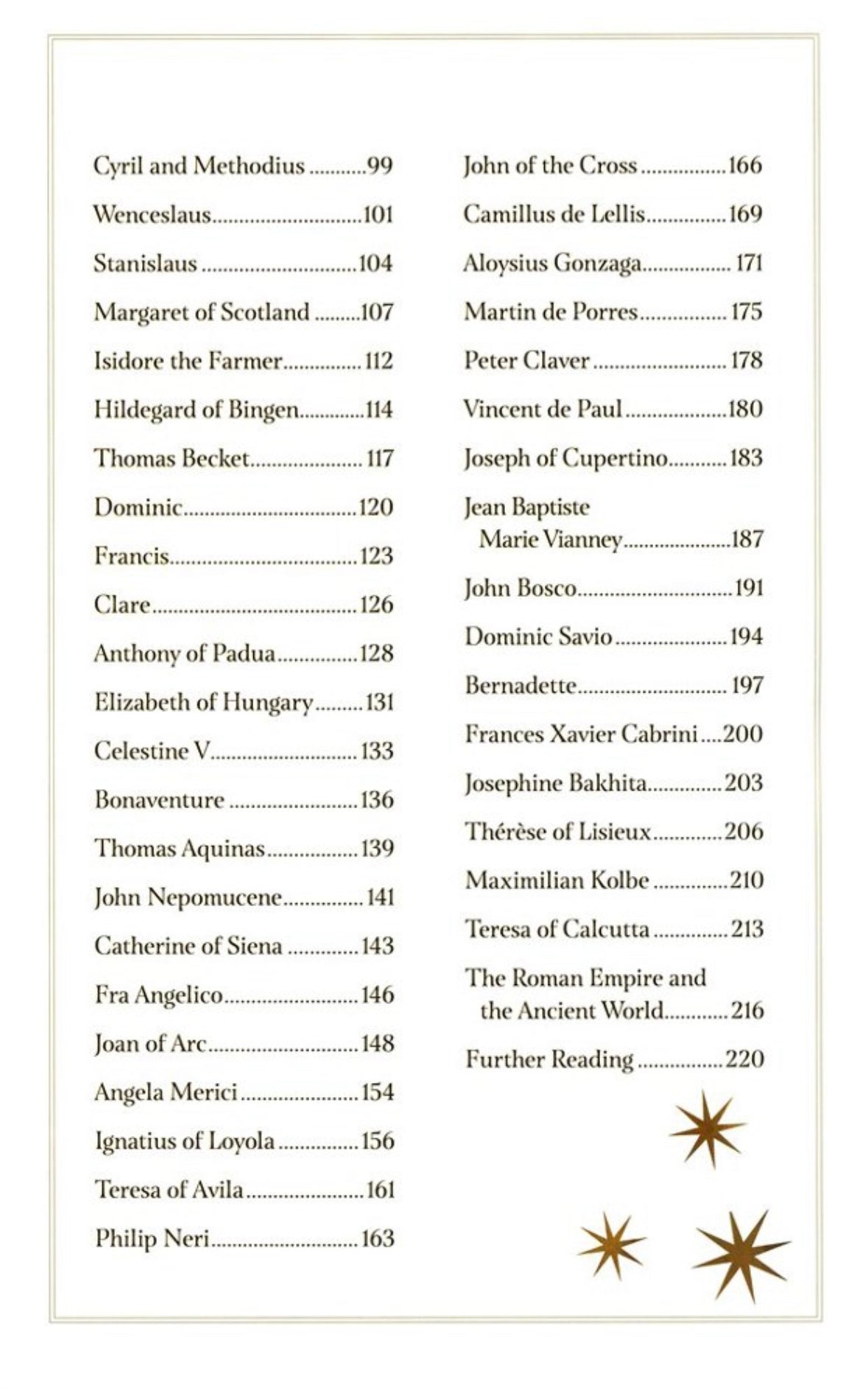 Stories of the Saints, Table of Contents - Legends for Children - Alder & Alouette