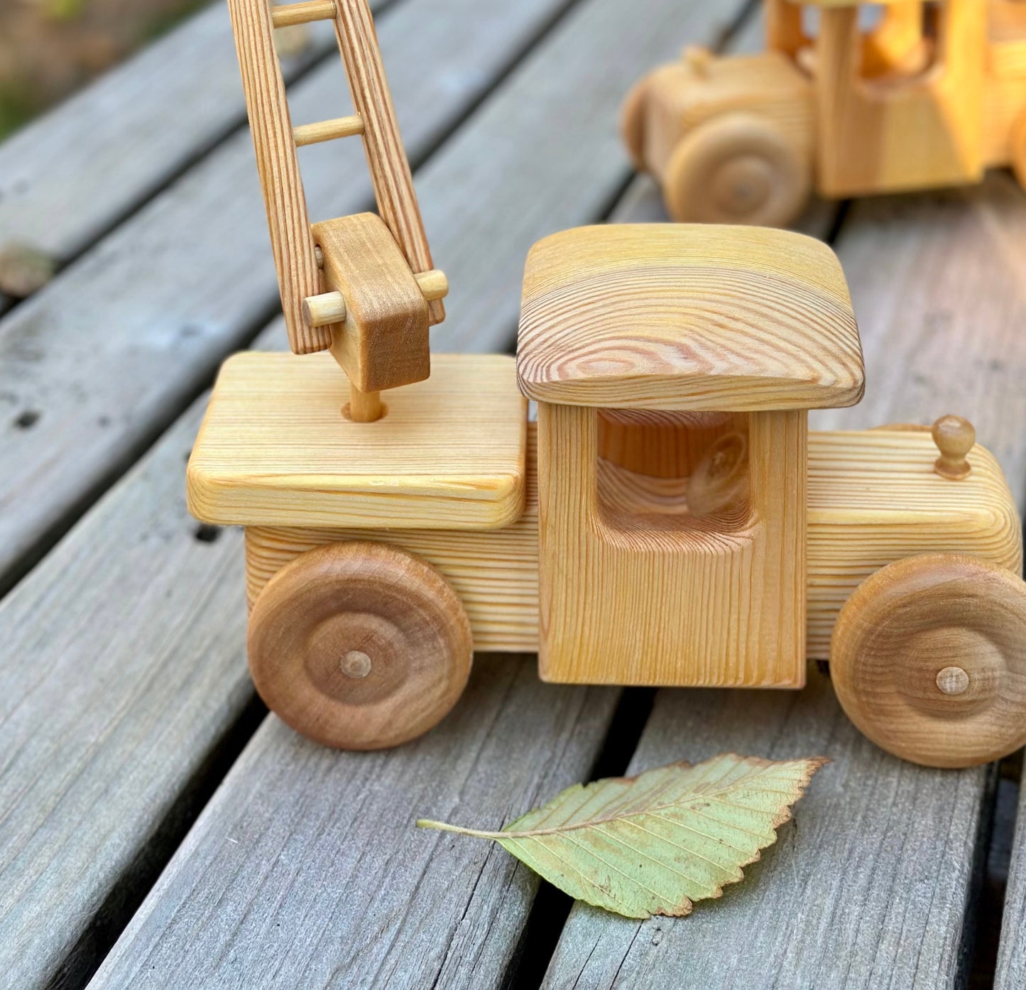 Debresk Toy Fire Truck | Heirloom Play Truck - Alder & Alouette