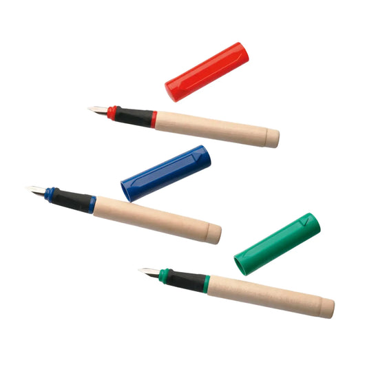3 Greenfield Calligraphy Pens with Caps Side by Side