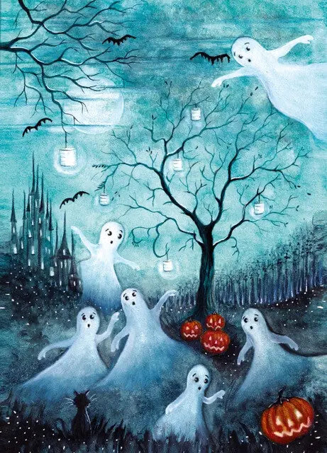 Spooky Halloween Postcard by Bijdehansje - Alder & Alouette 