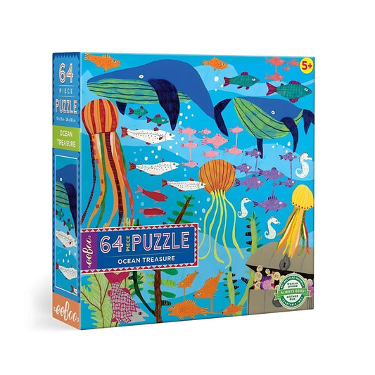 eeBoo Ocean Puzzle - 64 Piece - Alder & Alouette