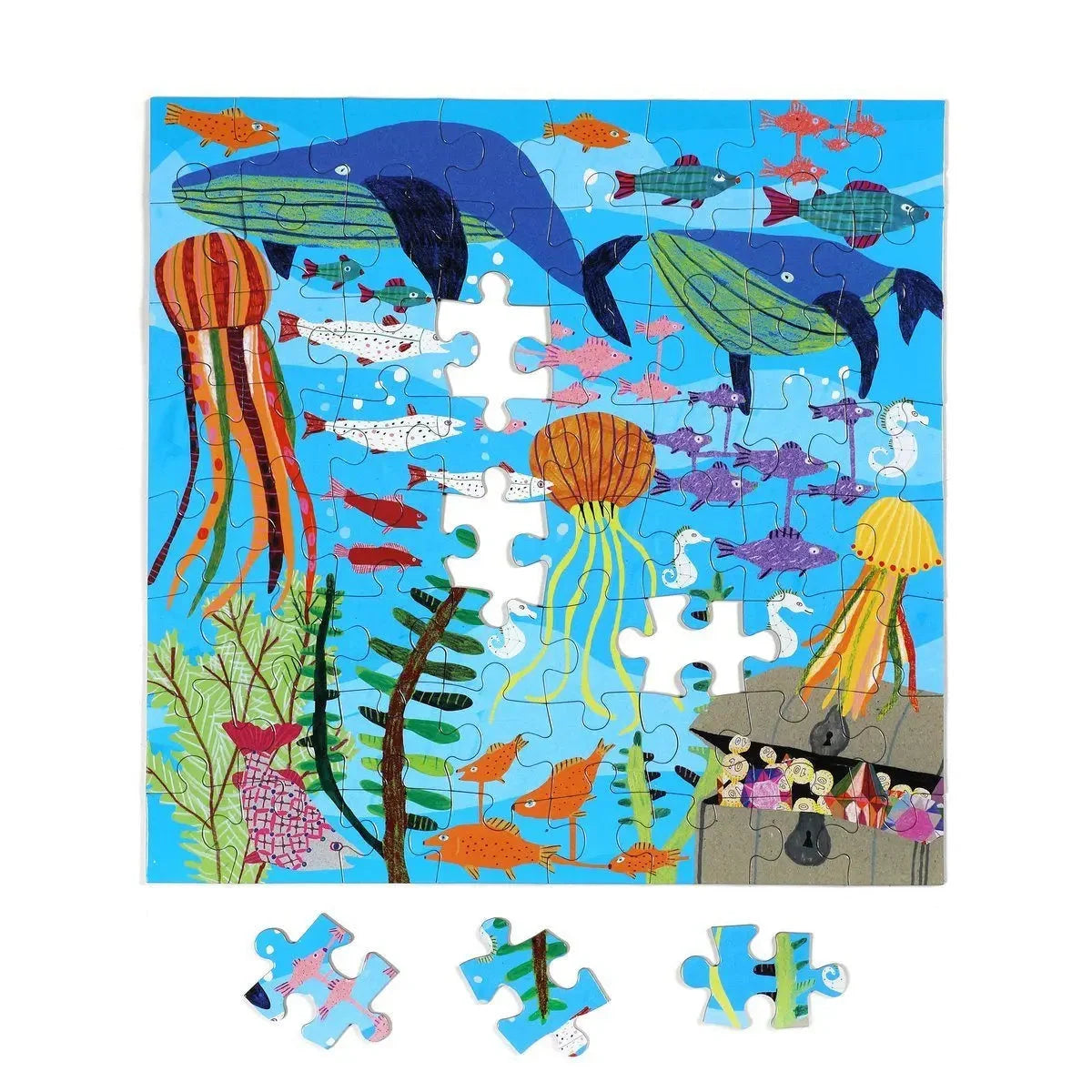 eeBoo Ocean Puzzle - 64 Piece - Alder & Alouette