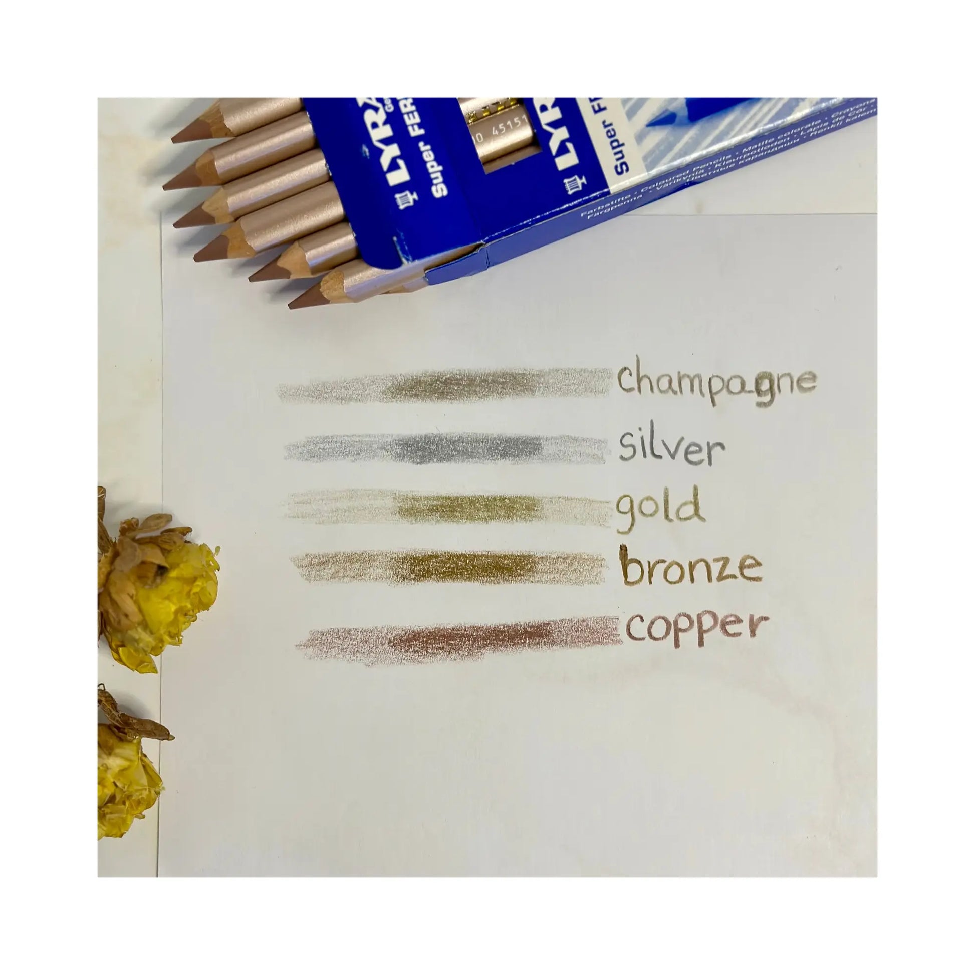 Lyra Super Ferby Metallic Colored Pencils - Alder & Alouette