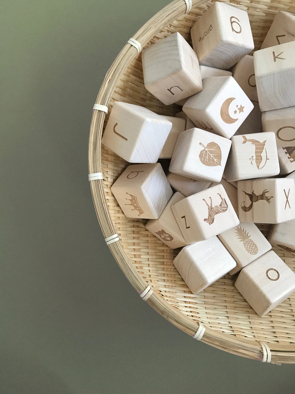 Wooden Alphabet Blocks by SABO - Alder & Alouette