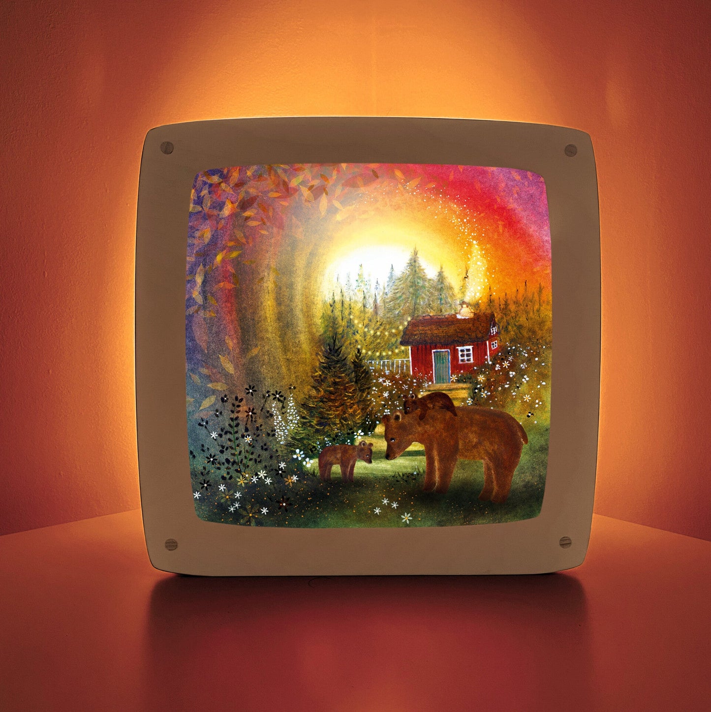 Wild Sunset Lamp Plate by Bijdehansje