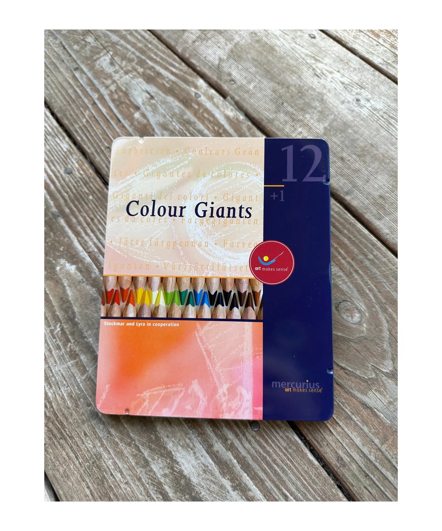 Art Makes Sense (AMS) - Colour Giants with Splender in a Tin - 12 or 24-Count