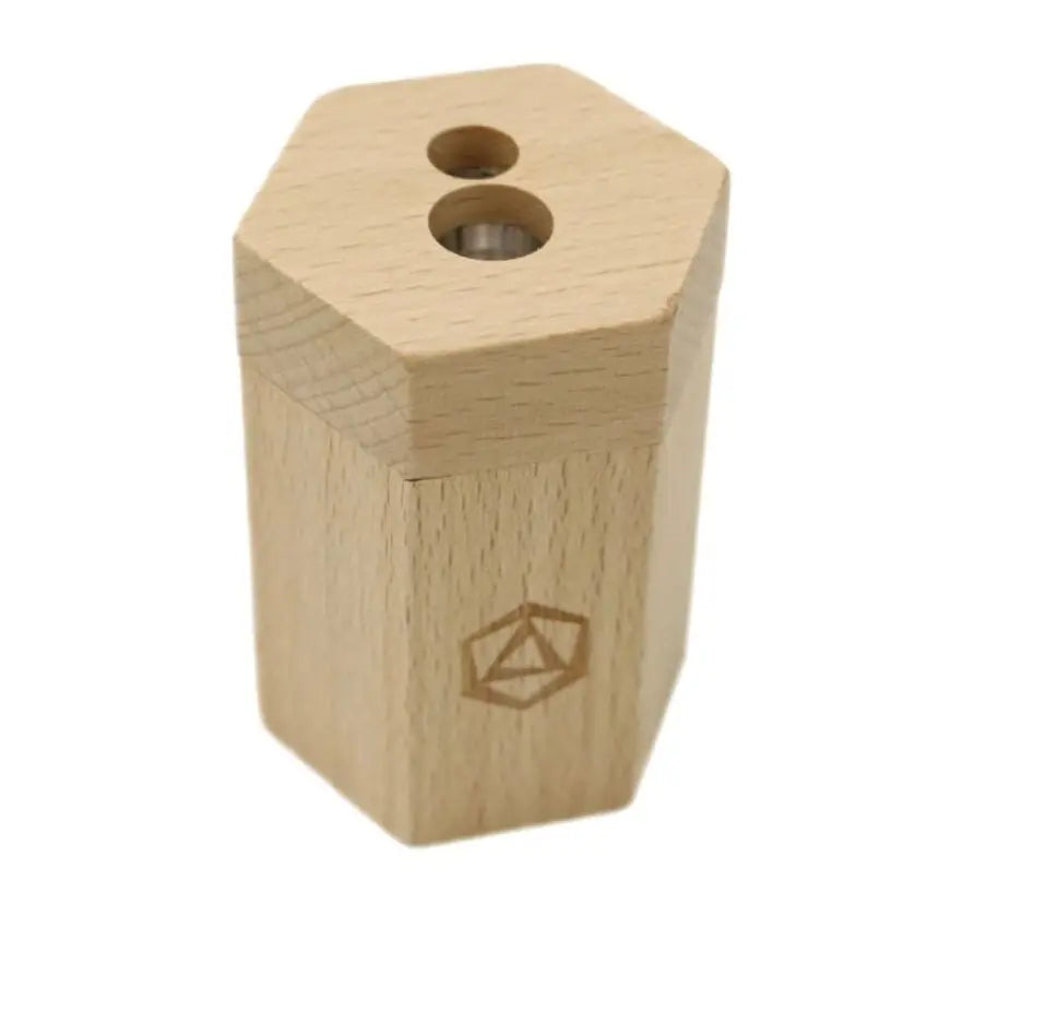 Wooden Pencil Sharpener - Stockmar Dual Sizes - Alder & Alouette