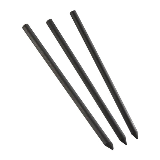 Compressed Charcoal Leads Ø 0.22” - 6 pieces - single grade (Soft, Medium or Hard)