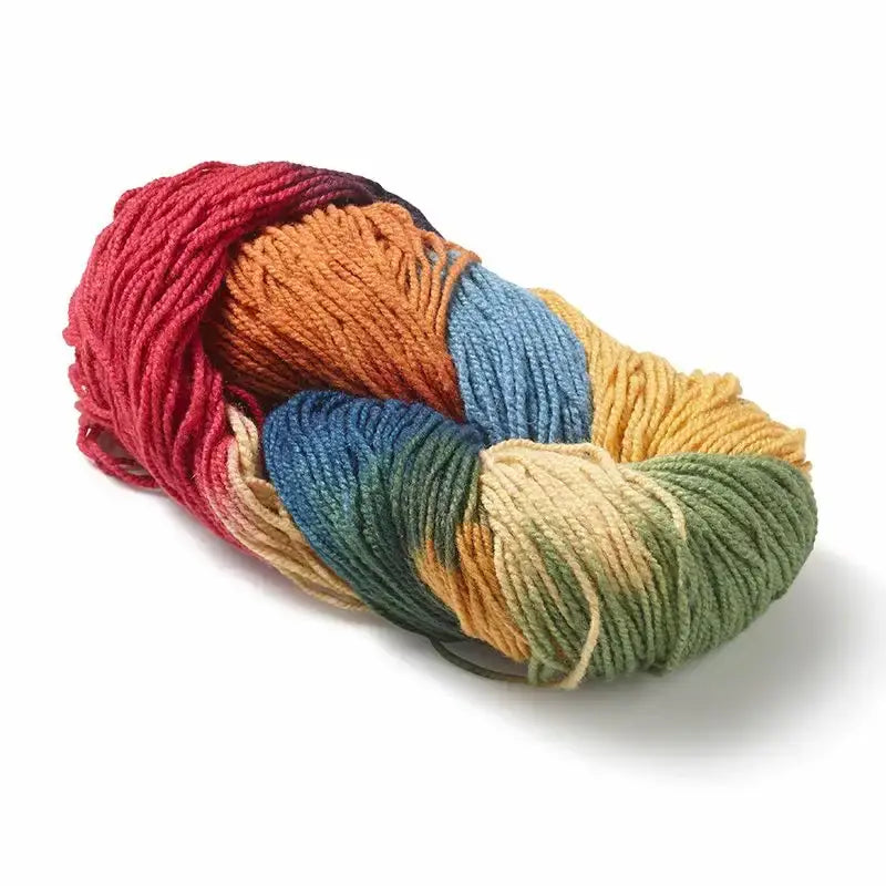 Rainbow Yarn, 2-Thread, Plant-Dyed Bioland Wool and Silk, Filges