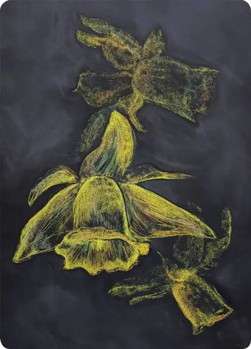 Daffodils Art Postcard by Geertje Kapteijns - Kapitein Kalk