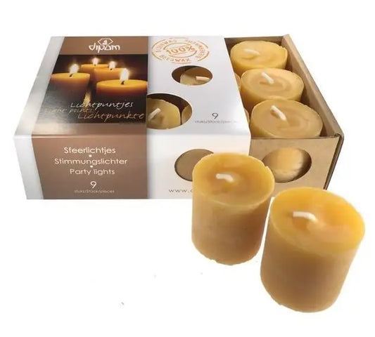 Beeswax Votive Candles - Dipam