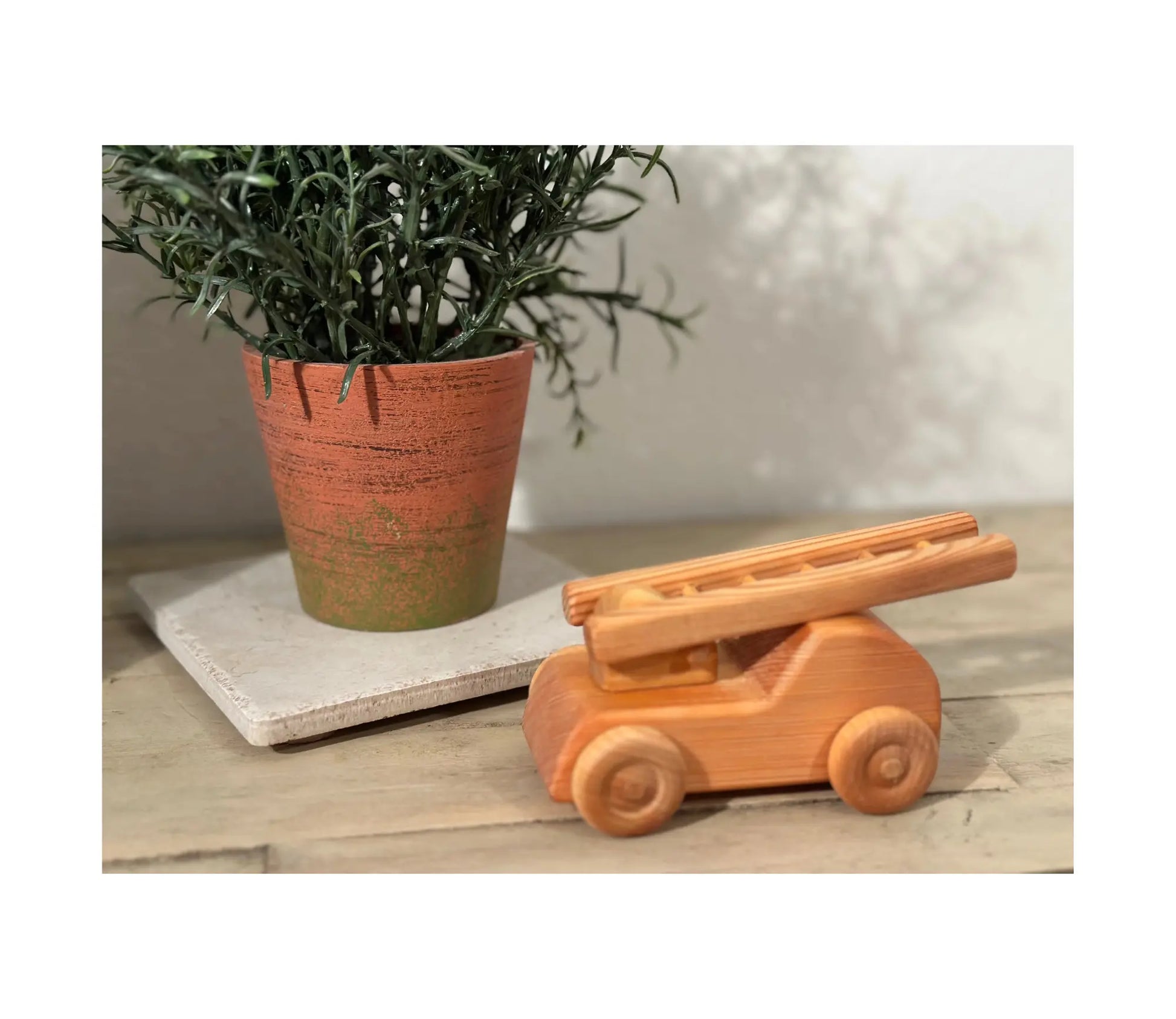 Waldorf Wooden Toys - Wooden Firetruck - Alder & Alouette