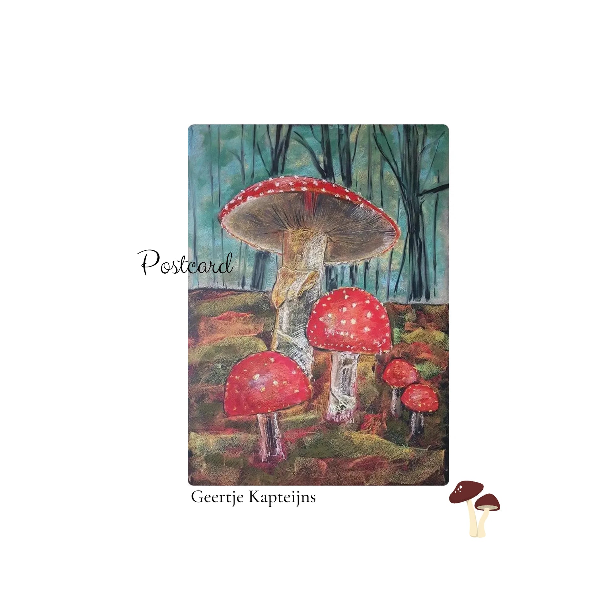 Mushroom Card by Geertje Kapteijns - Alder & Alouette