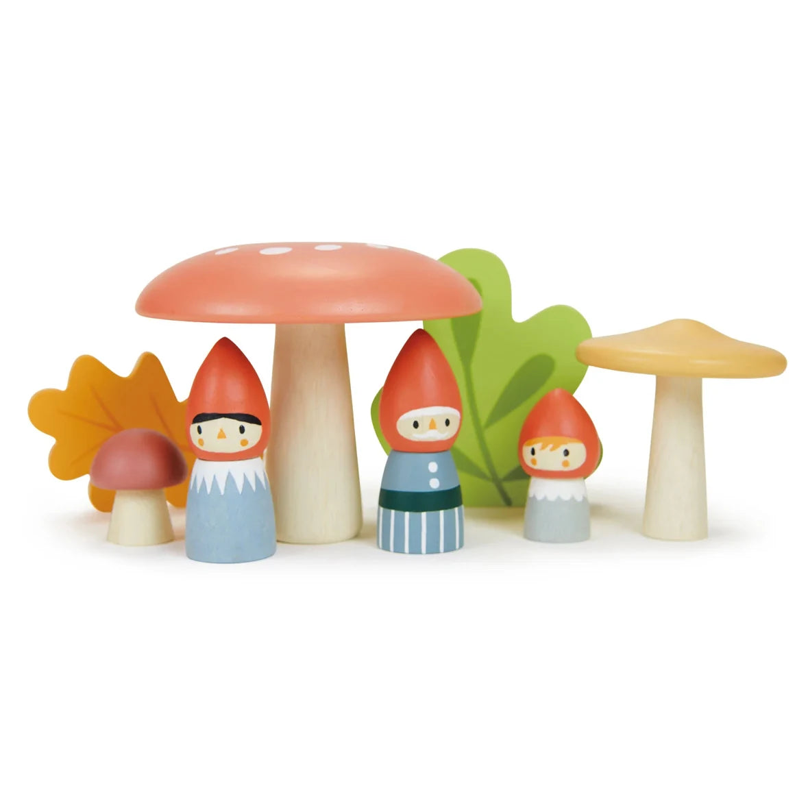Woodland Gnome Family Tender Leaf Toys at Alder & Alouette
