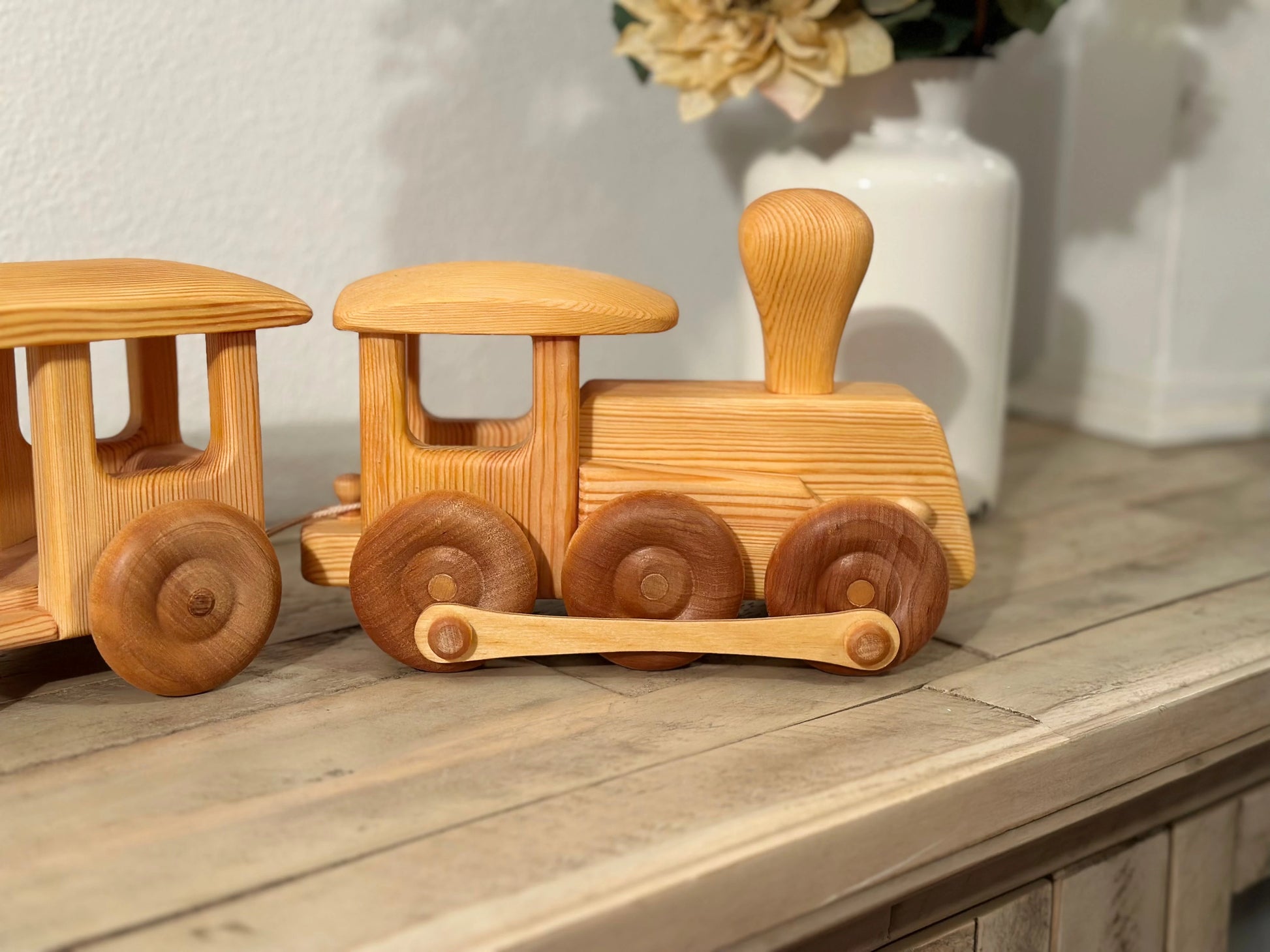 Heirloom Wooden Toy Train by Debresk - Alder & Alouette