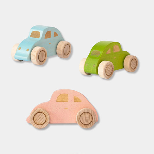 Wooden toy car beetles - Beetle Car for pretend play - Alder & Alouette