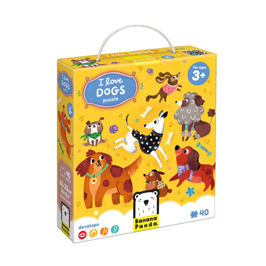 Jumbo Puzzle - I Love Dogs Floor Puzzle - Alder & Alouette