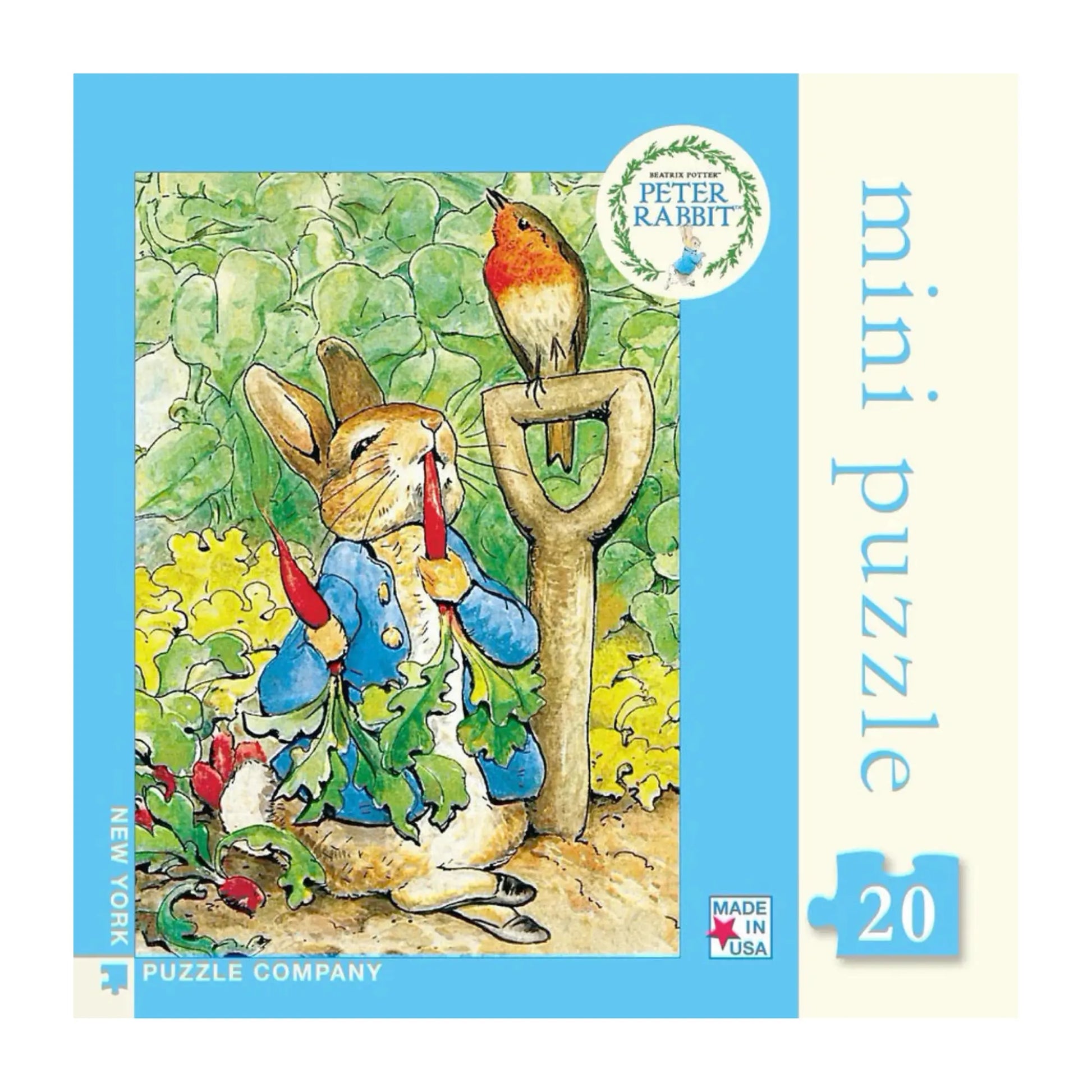 Peter Rabbit Puzzle, a Beatrix Potter Illustration, 20 Pieces - Alder & Alouette