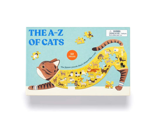 The A to Z of Cats, 58 Piece Cat Puzzle - Alder & Alouette