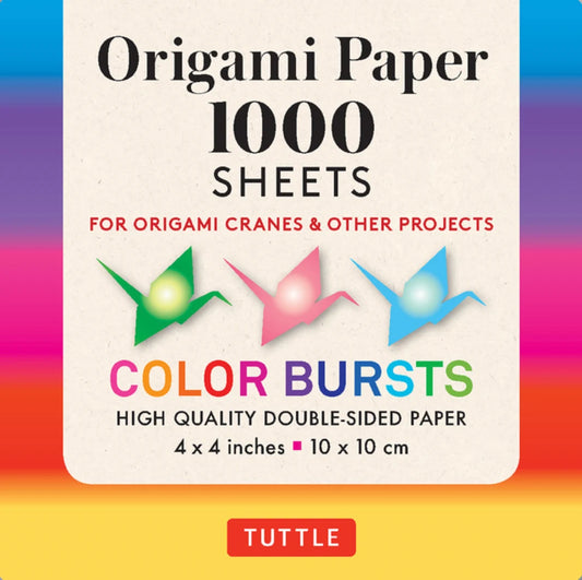 Origami Paper, Colorburst, 1000 sheets - Alder & Alouette