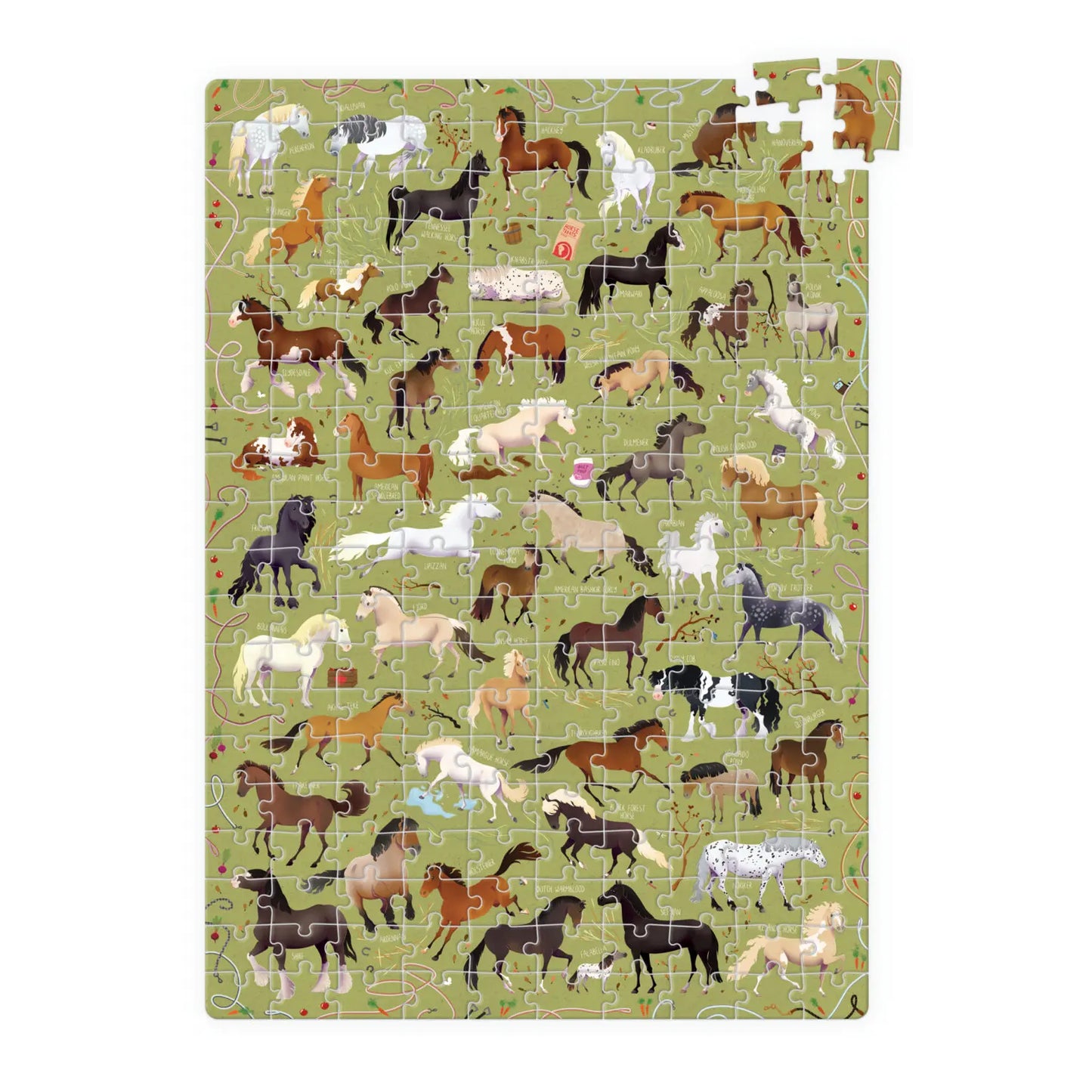 Horses Floor Puzzle for Kids, 200-Piece