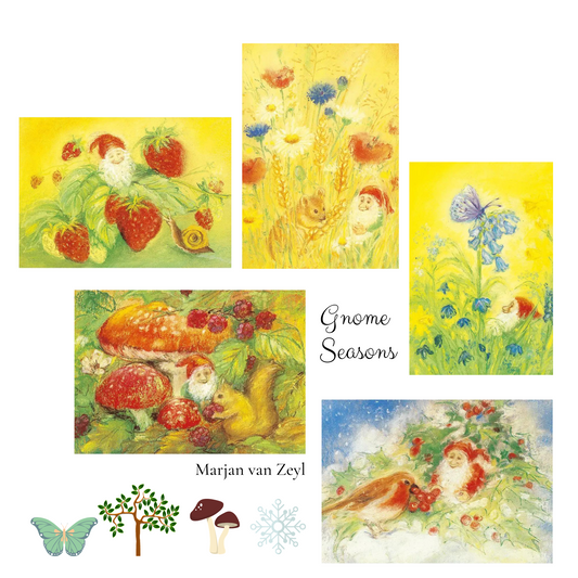 Marjan van Zeyl Postcards,  Autumn - Alder & Alouette