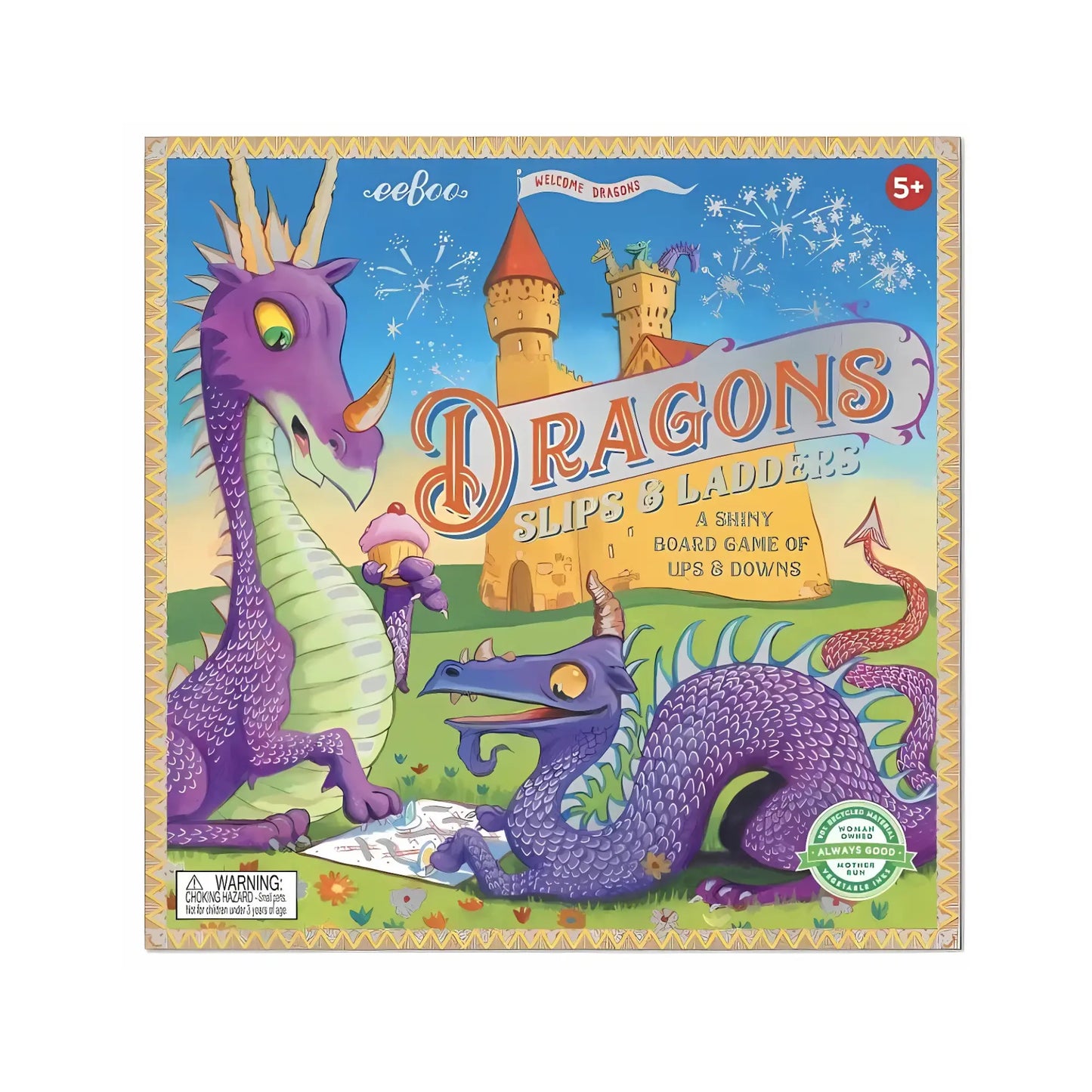 eeBoo Dragon Slips and Ladders | Kids Board Game  - Alder & Alouette